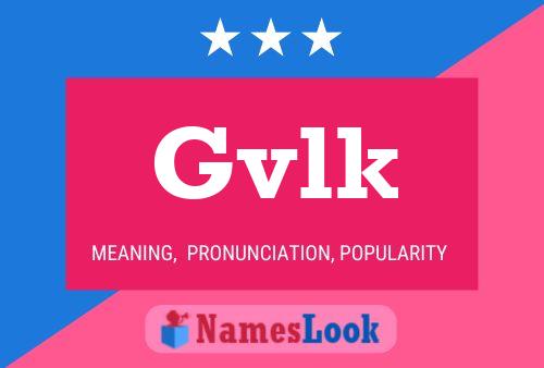 ملصق اسم Gvlk