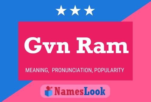 ملصق اسم Gvn Ram