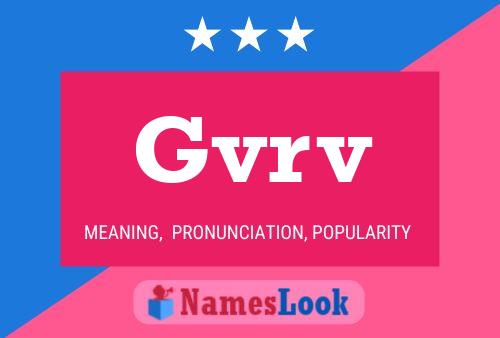 ملصق اسم Gvrv