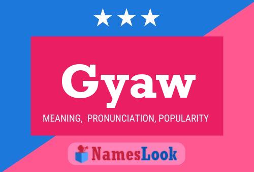 ملصق اسم Gyaw