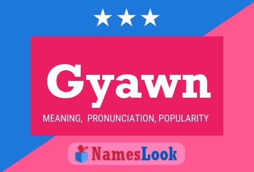 ملصق اسم Gyawn