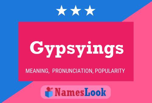 ملصق اسم Gypsyings