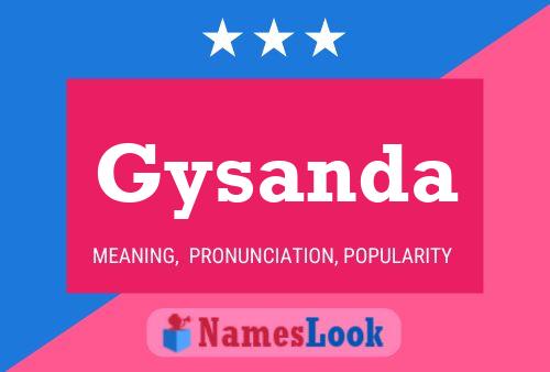 ملصق اسم Gysanda