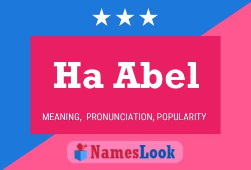 ملصق اسم Ha Abel