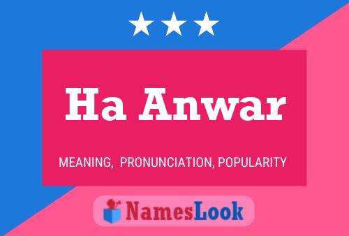 ملصق اسم Ha Anwar