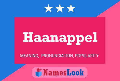 ملصق اسم Haanappel