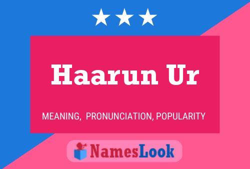 ملصق اسم Haarun Ur