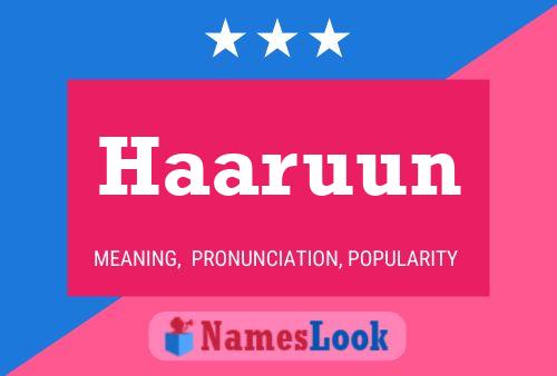 ملصق اسم Haaruun