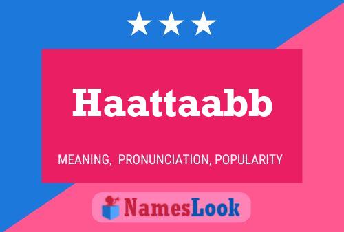 ملصق اسم Haattaabb