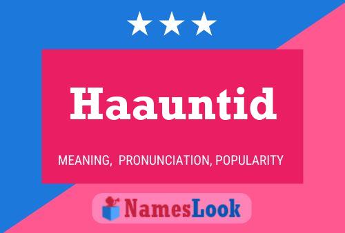 ملصق اسم Haauntid