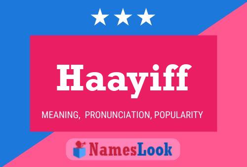 ملصق اسم Haayiff