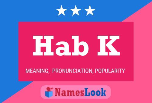 ملصق اسم Hab K