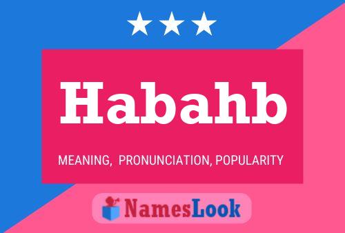 ملصق اسم Habahb