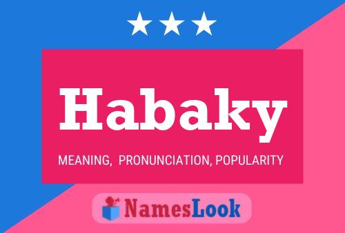 ملصق اسم Habaky