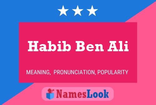 ملصق اسم Habib Ben Ali