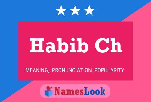 ملصق اسم Habib Ch