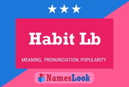 ملصق اسم Habit Lb