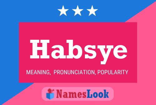 ملصق اسم Habsye