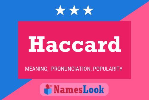 ملصق اسم Haccard