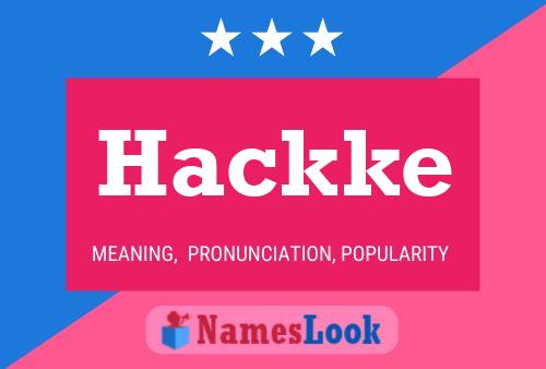 ملصق اسم Hackke