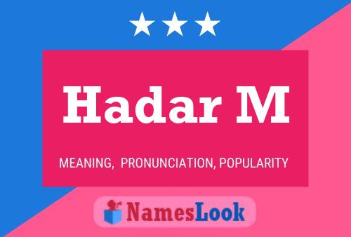 ملصق اسم Hadar M