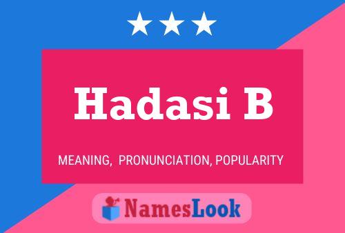 ملصق اسم Hadasi B