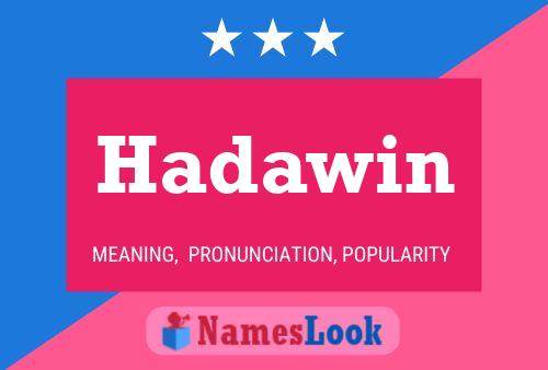 ملصق اسم Hadawin