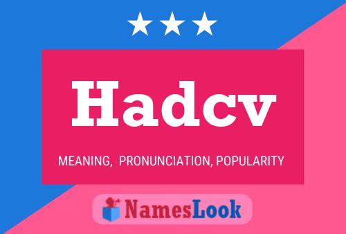 ملصق اسم Hadcv