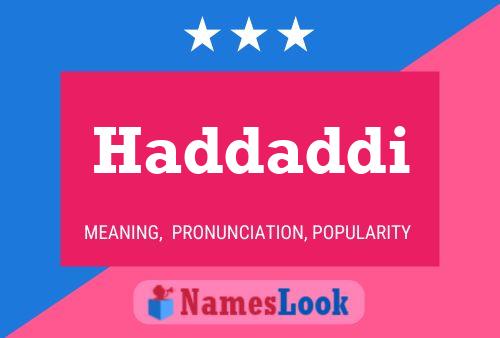 ملصق اسم Haddaddi