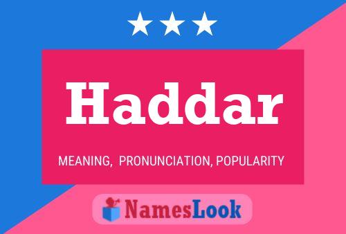 ملصق اسم Haddar