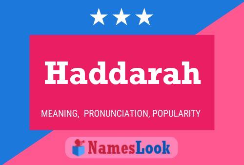 ملصق اسم Haddarah