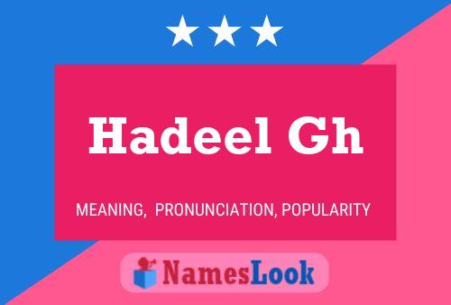 ملصق اسم Hadeel Gh