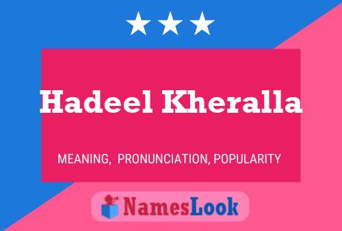 ملصق اسم Hadeel Kheralla