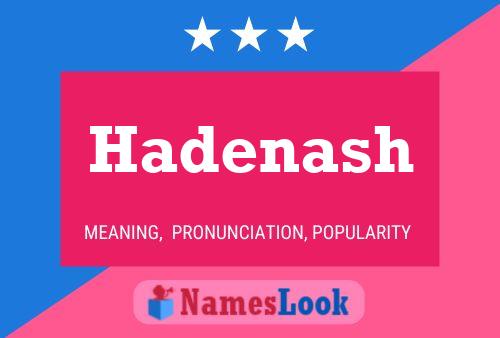 ملصق اسم Hadenash