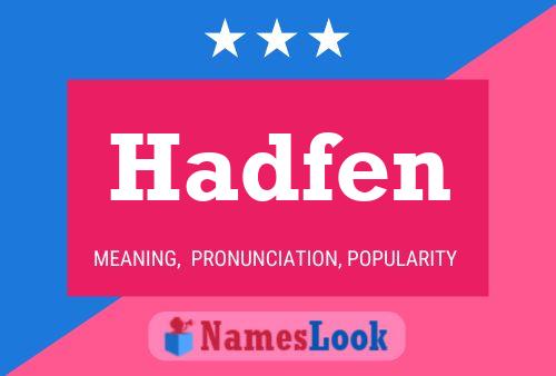 ملصق اسم Hadfen