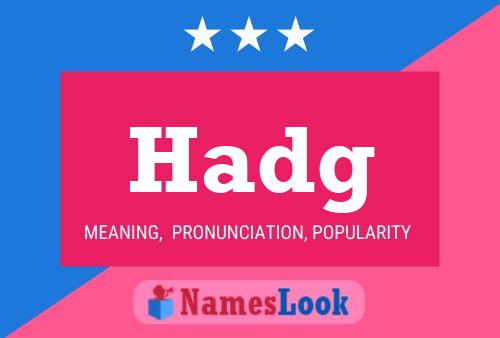 ملصق اسم Hadg