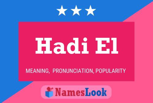 ملصق اسم Hadi El