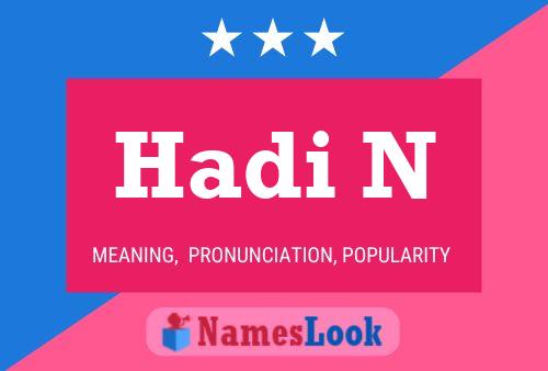 ملصق اسم Hadi N