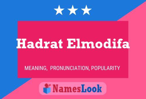 ملصق اسم Hadrat Elmodifa