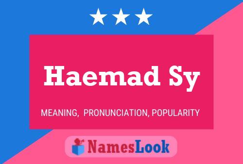 ملصق اسم Haemad Sy