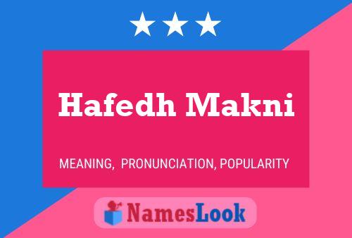 ملصق اسم Hafedh Makni