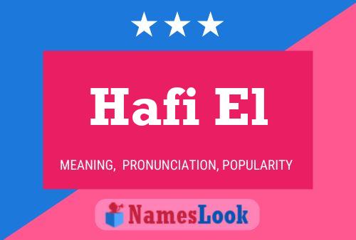 ملصق اسم Hafi El