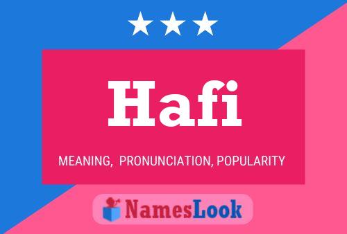 ملصق اسم Hafi