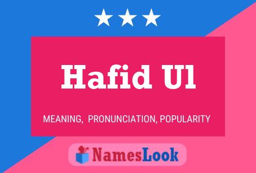 ملصق اسم Hafid Ul