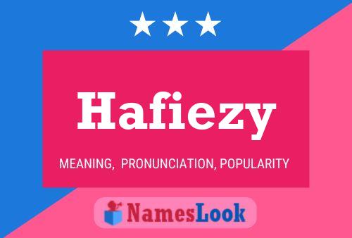 ملصق اسم Hafiezy