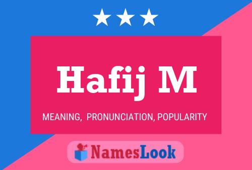 ملصق اسم Hafij M