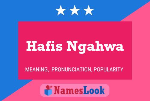 ملصق اسم Hafis Ngahwa