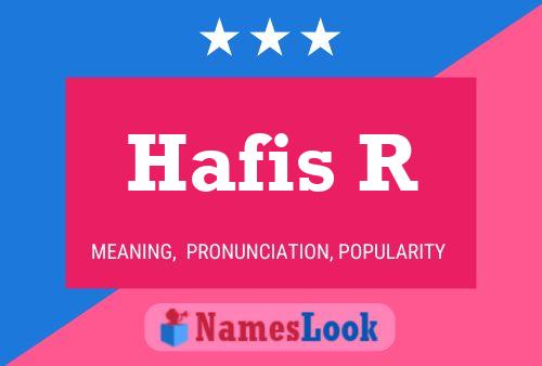 ملصق اسم Hafis R