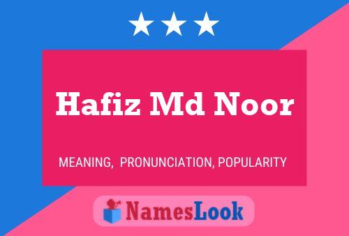 ملصق اسم Hafiz Md Noor