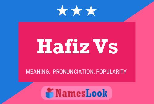 ملصق اسم Hafiz Vs